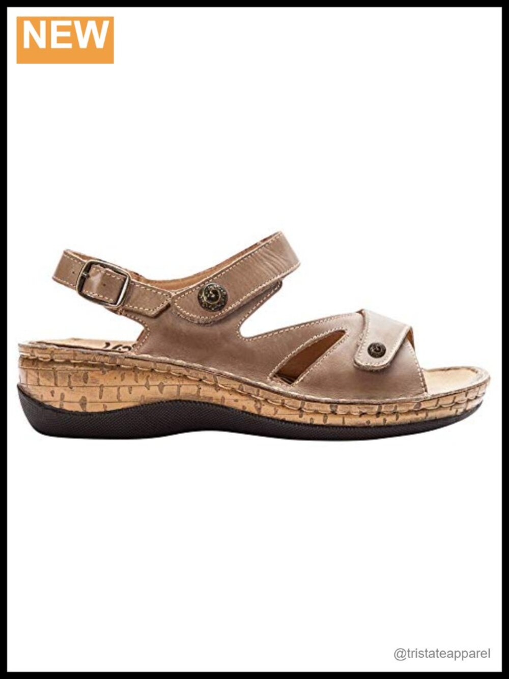 Full-Grain Leather Slingback Sandals with Removable Insole
